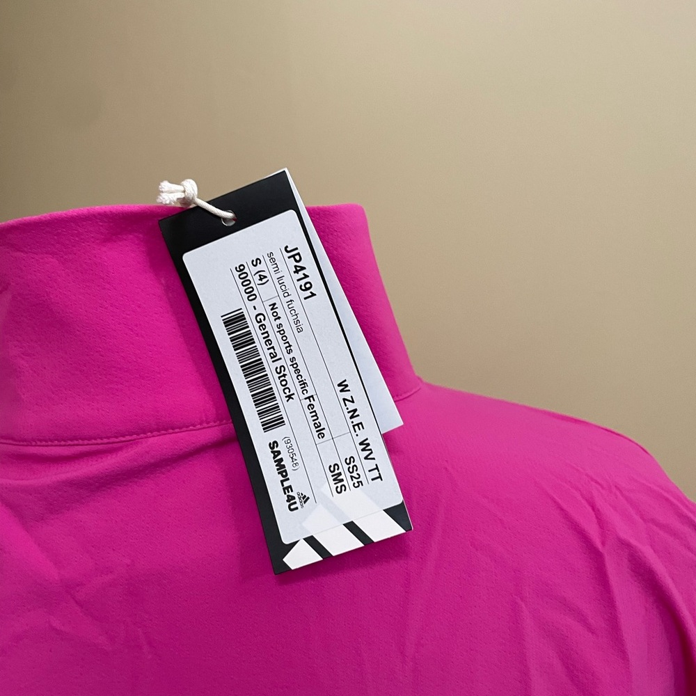 NWT adidas Bold fuchsia Women's Track Suit barrel legs pants  size S - Picture 6 of 14